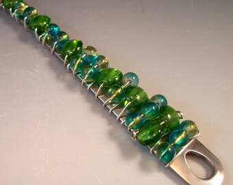 Pie Server/Hand Beaded /Stainless Steel