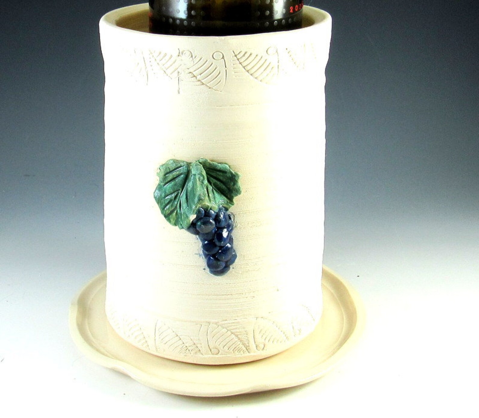 Handmade Pottery Wine Cooler With Tray/wine Chiller/ Keep Your Etsy