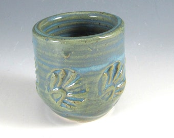 Little Pottery Fairy Vase/ Small Pottery Flower Vase/ Toothpick Holder