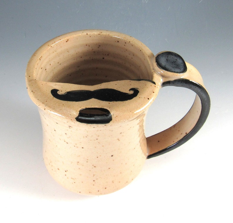 8 Ounces Mustache Mug/Moustache Mug/Mustache Cup 8 Ounces image 1