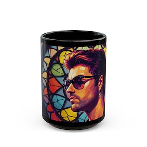 George Michael Fan Art Coffee Mug, 15oz