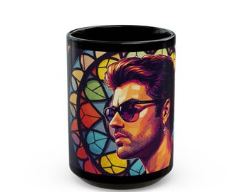 George Michael Fan Art Coffee Mug, 15oz