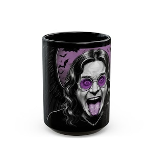 Ozzy Prince Of Darkness Fan Art Mug, 15oz