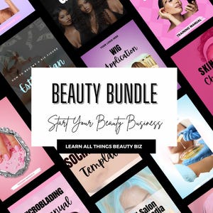 Beauty Bundle - PLR/MRR Products - Digital Marketing Guide- Beauty Business- Beauty Business Starter Bundle - Resell Rights