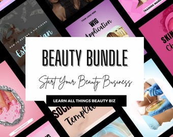 Beauty Bundle - PLR/MRR Products - Digital Marketing Guide- Beauty Business- Beauty Business Starter Bundle - Resell Rights