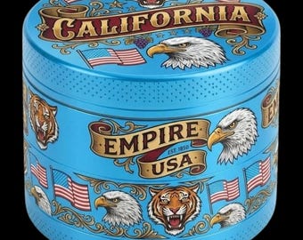 Molinillo de diseño California Empire en azul cielo