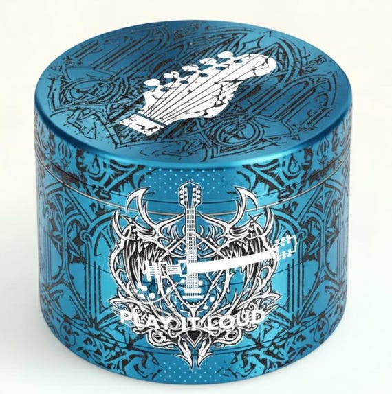 Kreative Gothic Play it Loud Gitarre Design Grinder - Vier-Schicht- Kräuterzerkleinerer