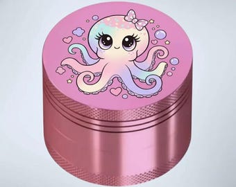 Octopus cute pink design grinder