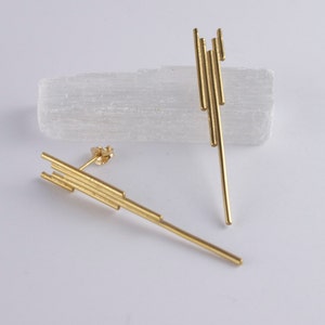 Gold Art Deco Earrings