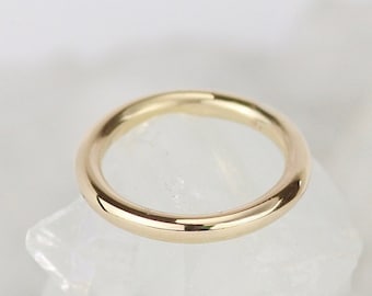 9ct Gold Mens Wedding Band. Chunky Wedding Ring. 3mm Wedding Band. Gold Stacking Rings. Plain Gold Ring. Minimalist Ring. UK Sellers Only