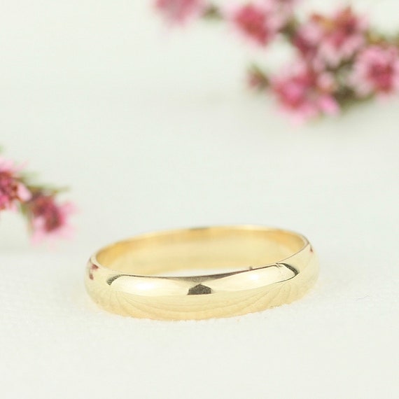 9ct Gold Ring. Mens Wedding Band. Minimalist Ring. Thumb Ring. Wide Ring. Rustic Wedding. Textured Ring. Bridal Jewellery. UK Sellers Only.