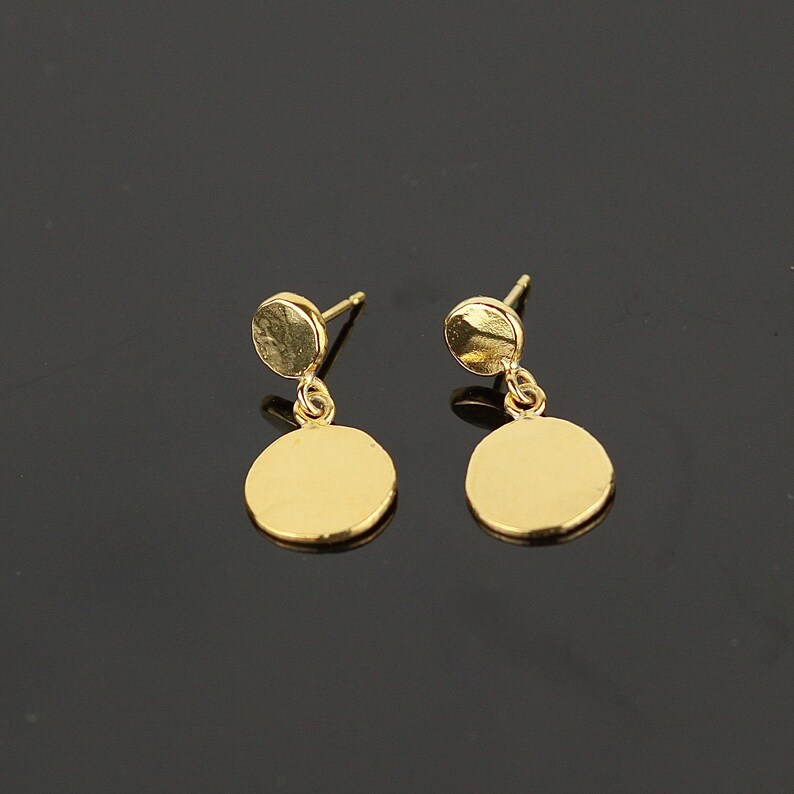 Gold Coin Drop Earrings. Unique Christmas Gifts Etsy UK