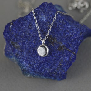 Simple Silver Pebble Necklace. Unique Minimalist Jewelry. UK Sellers Only. Delicate Necklace. Organic. Handmade Jewellery. Best Friend Gift