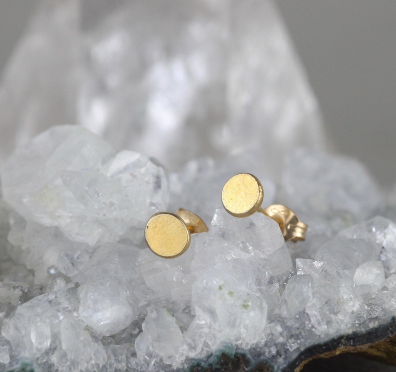 Minimalist Earrings. Dainty Gold Earrings. 21st Birthday Gift. Etsy UK