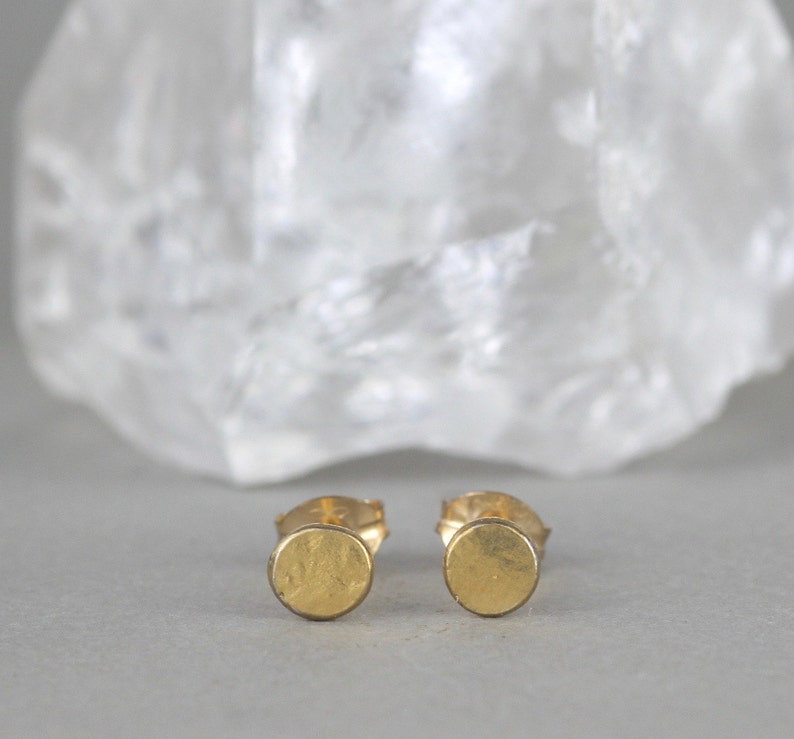 Minimalist Earrings. Dainty Gold Earrings. 21st Birthday Gift. Etsy