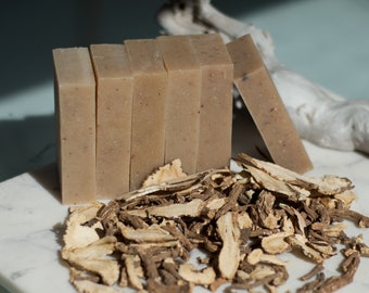 Angelica Root Soap - All Natural Handmade Soap Unscented Cold Process Soap Soap for Her, Dry Skin Soap, Sensitive Skin Soap