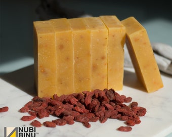Goji Berry Soap - All Natural Handmade Soap Unscented Cold Process Soap Herbal Essence Soap Sensitive Skin Soap