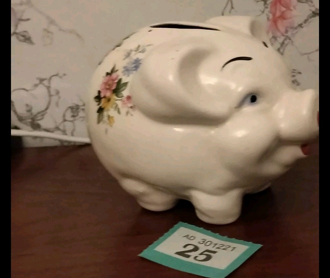 Vintage Piggy Bank - Etsy