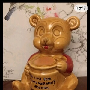 vintage ready bear money bank