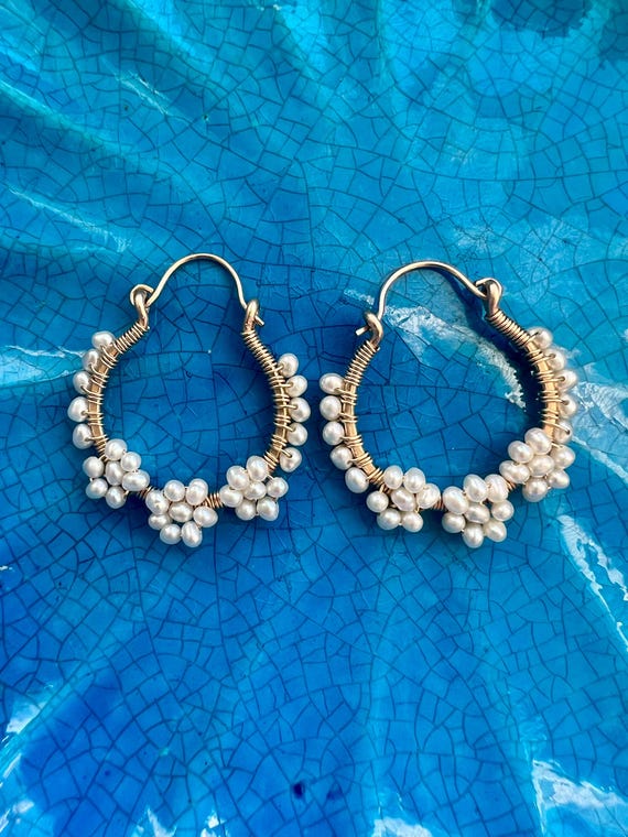 The Cherry Blossom Hoop Earrings..