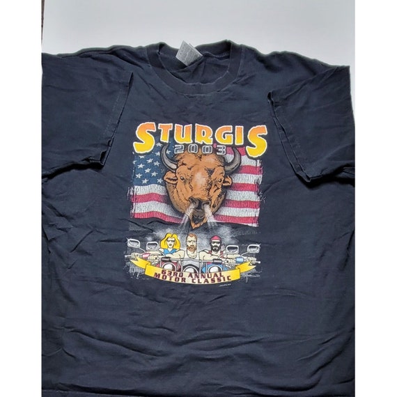 2003 Sturgis Short Sleeve T Shirt Black 63rd Annu… - image 1