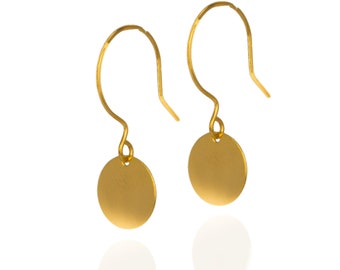 Gold Earrings for women Circle Earrings Gold Drop Earrings Gold Earrings Dainty Earrings Elegant Simple Dangle Earrings Gifts For Her