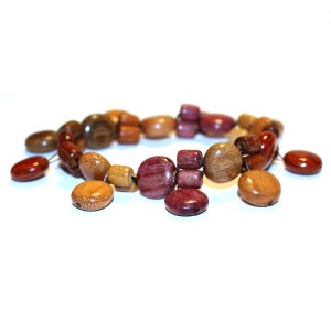 Wood Bracelet Wood Stretch Bracelet Wooden Jewelry Gift For Her Bohemian Style Wooden Bracelet Boho Bracelet
