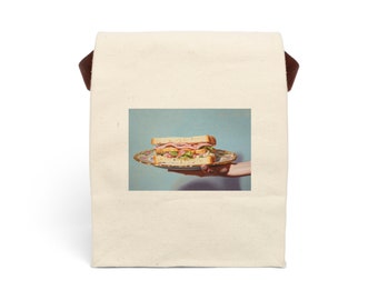 Canvas Lunch Bag With Strap