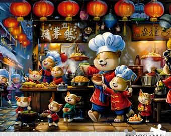 "Puzzle ""Lunar New Year Street Food"" (120, 252, 500 Teile)"