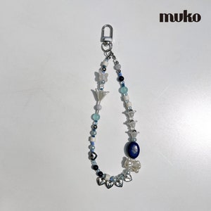 Ideal Gift Custom Phone Charm Strap, Genuine Gemstone Pearl Phone Charm, Meaningful Gift Pearl Wrist Strap for Phone Personalized Phone Char