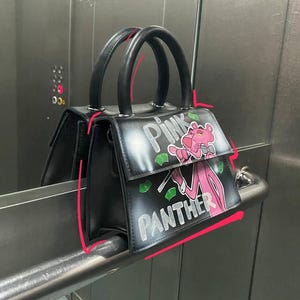 Hand painted custom bag with your favorite cartoon or movie characters. Hand painted bags. Custom bag as a gift with a cartoon character