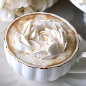 Video Tutorial Melting Marshmallow Flower Edible Art for Hot Drinks