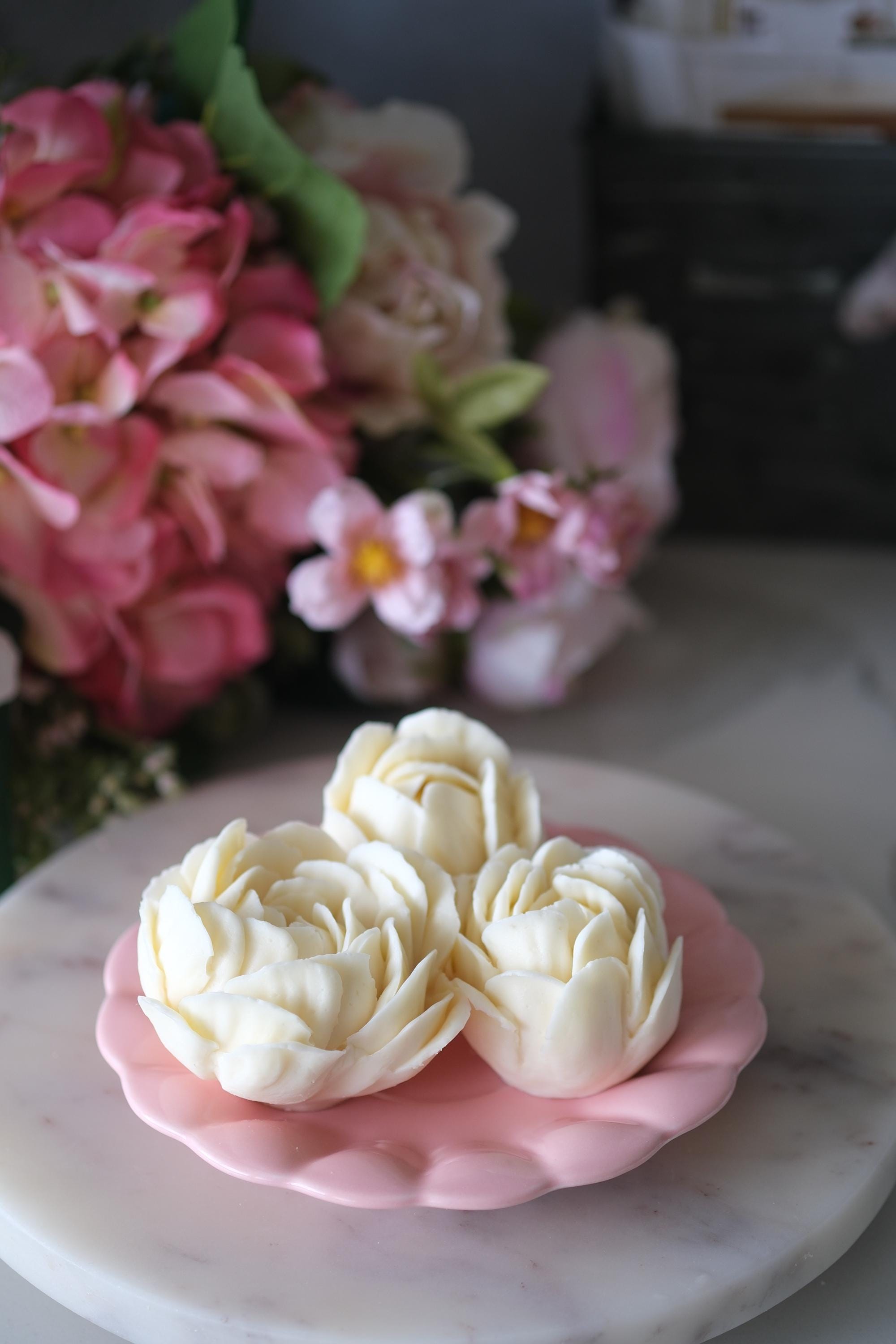Peony Silicone Mold: Edible Marshmallow Flower, Thin Petals - Etsy