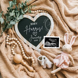 Girl Pregnancy Announcement Digital Baby Announcement Girl Gender Reveal Social Media Reveal Editable Template Its a Girl
