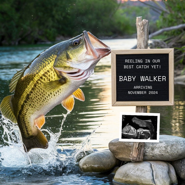 Bass Fishing Gender Reveal Etsy