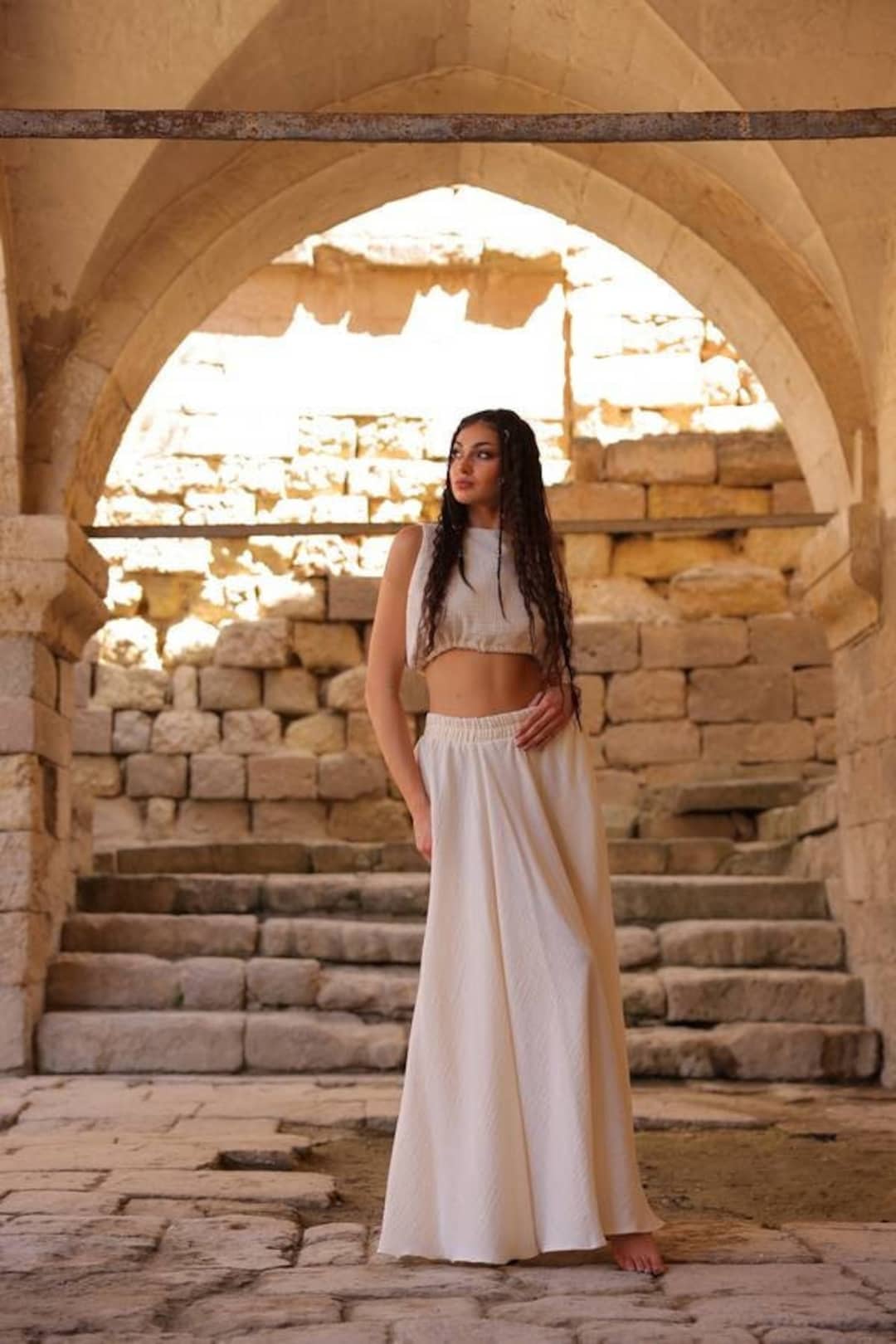 Boho Saia Longa Rave Conjunto De Saia Boho Feminina, Roupa Boho De