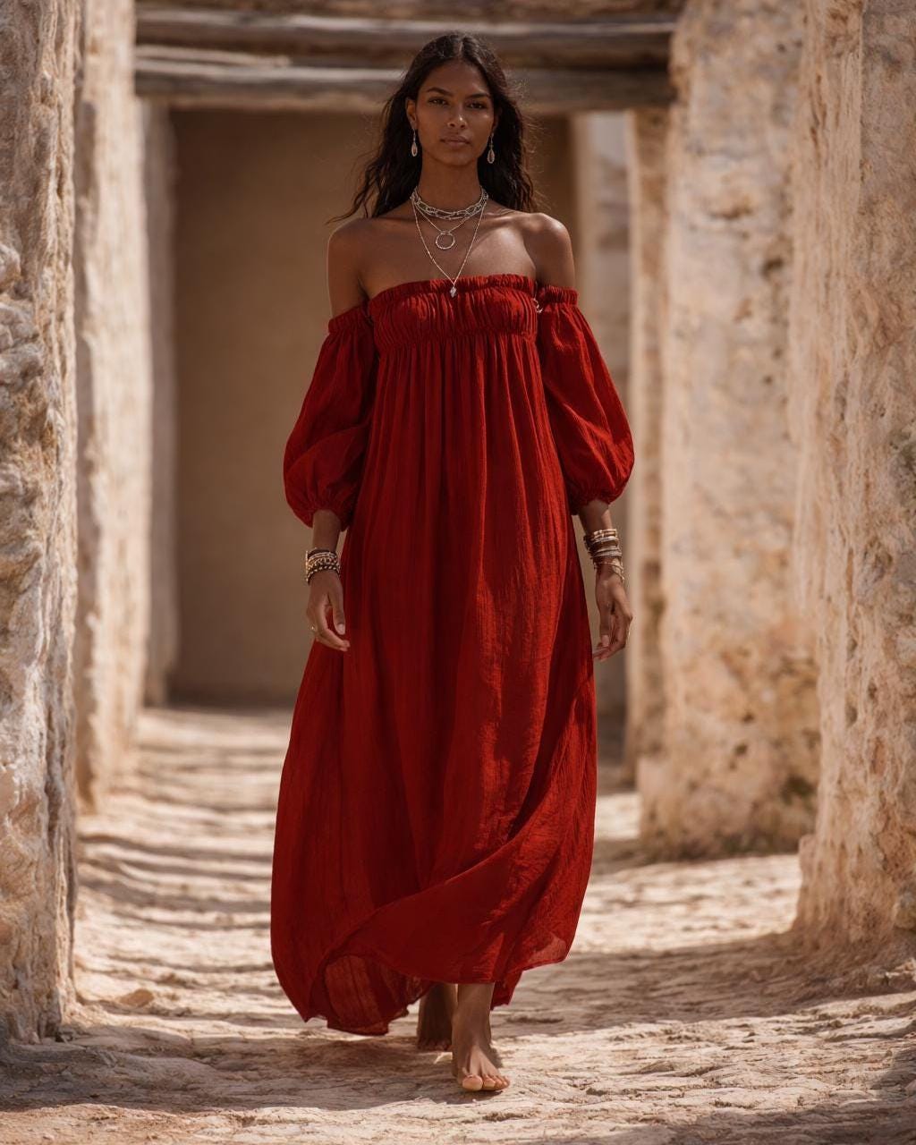 spanish style off the shoulder dress Mexican off the Shoulder Dress