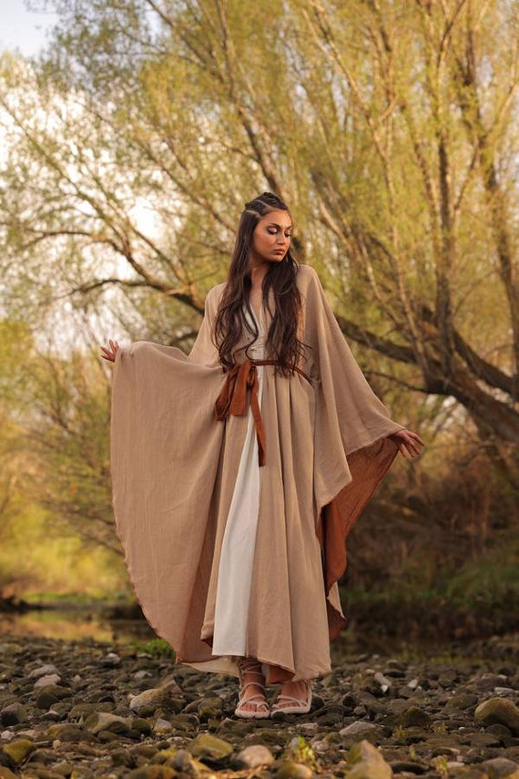 Reversible Organic Cotton Kimono Dress,Boho Goddess Maxi Caftan, Kimono Shawl,Handwoven Robe,Sustainable Ethereal Outfit,Flowy Festival Gown Reversible Organic Cotton Kimono Dress,Boho Goddess Maxi Caftan, Kimono Shawl,Handwoven Robe,Sustainable Ethereal Outfit,Flowy Festival Gown
