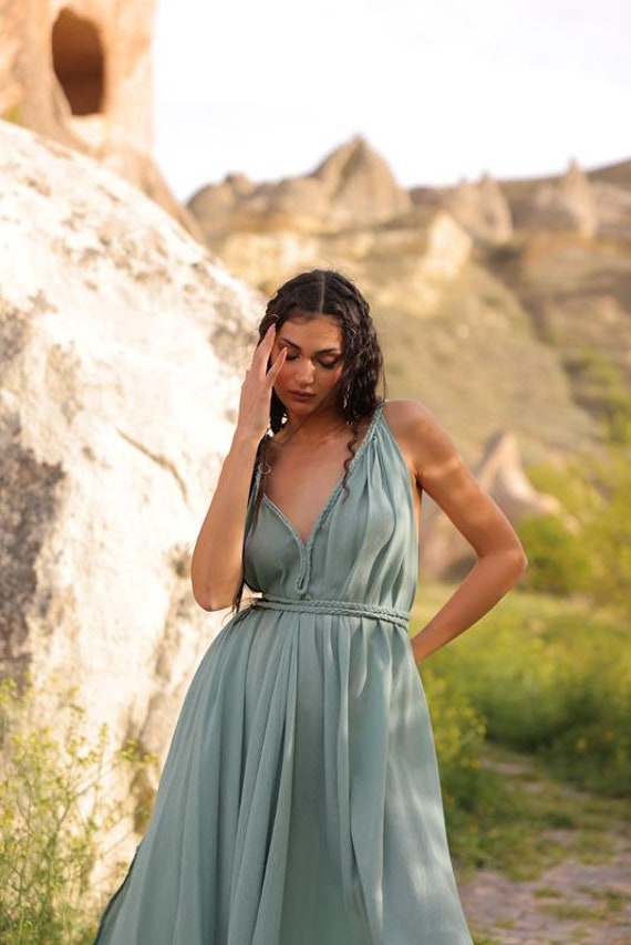 blue dress for baby girl BABARONI Jersey Mint Green Bridesmaid Dresses Halter Sweep/Brush Train  Sleeveless Appliqued Mermaid