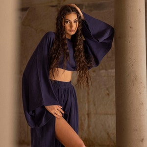 High Slit Goddess Rock Anzug,Gothic Kleidung,Gothic Rock lang,Boho Maxi Rock,Cleopatra Kostüm,Athena Kostüm,Boho Rave Outfit