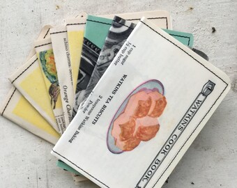 Slim Wallet- Vintage Cookbooks, Sweets- Choose 1