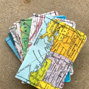 Portafoglio sottile - Mappa vintage e cartoline di New Orleans - Scegli 1