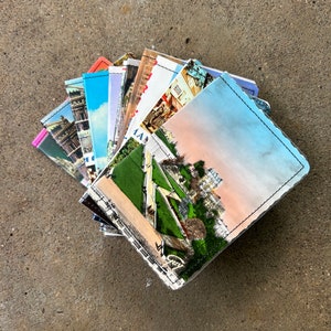 Cartera delgada- Postales vintage de París, Francia- Elija 1