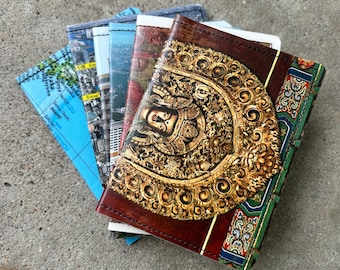 Slim Wallet- Vintage Postcards, Maps of Japan, China- Choose 1