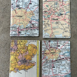 Slim Wallet Vintage London Map choose 1 image 2