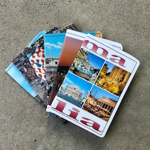 Schlanke Brieftasche - Vintage-Postkarten & Karte von Rom, Venedig, Siena, Italien, Rom - wählen Sie 1