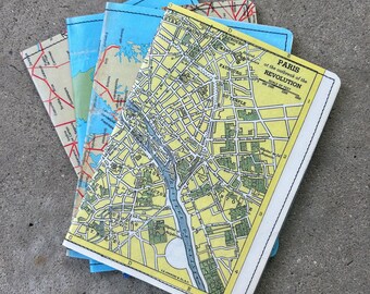 Passport Holder- Vintage Maps of Europe- choose 1