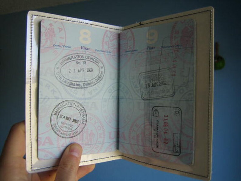 Passport Holder Vintage Map of India Japan Korea Thailand Etsy