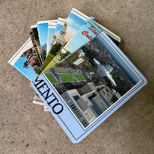 Portafoglio sottile - Cartoline vintage di Sacramento California, Capitol Building - scegline 1