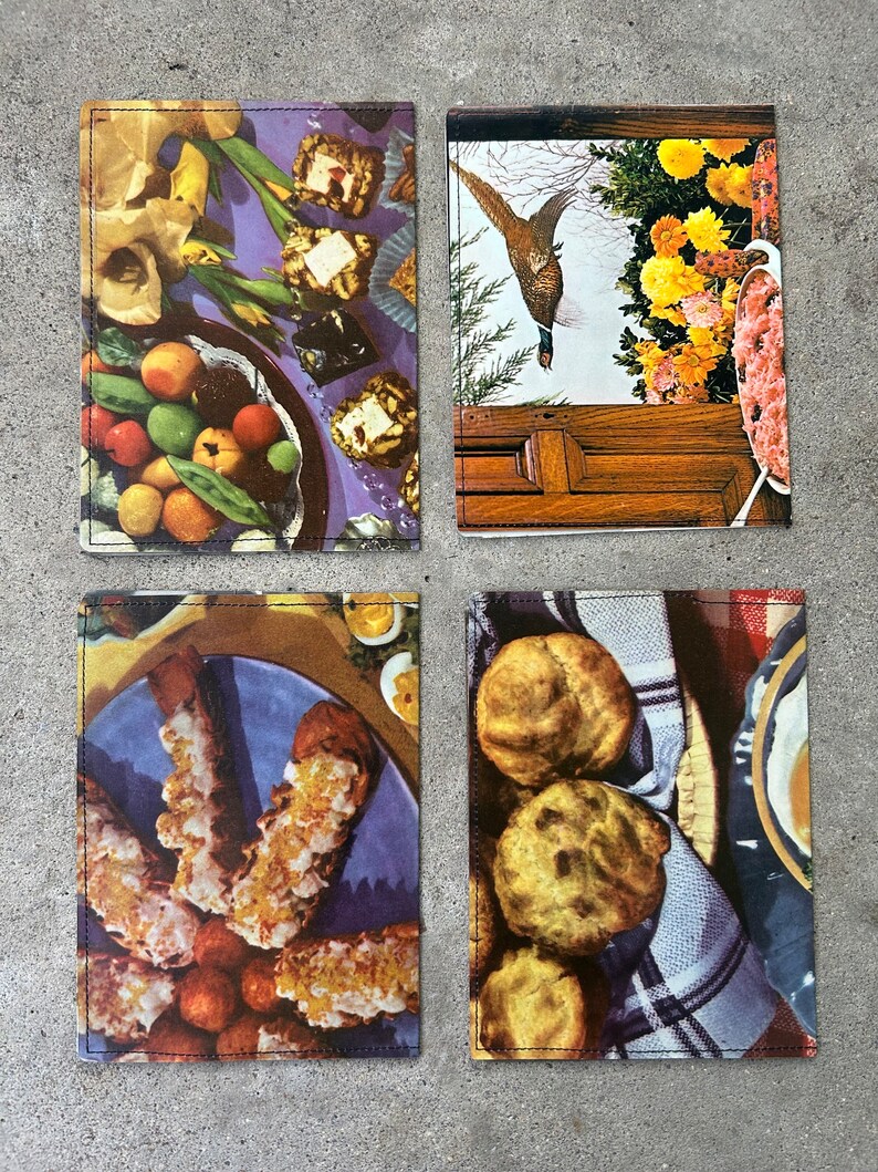 Passport Holder Vintage Cookbooks, Appetizers, Dinners, and Desserts choose 1 image 3